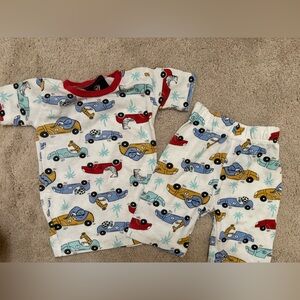 Kids Car Print Pajama Set - Multicolor